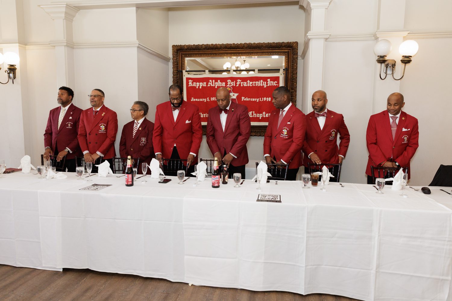 Brothers at the head table