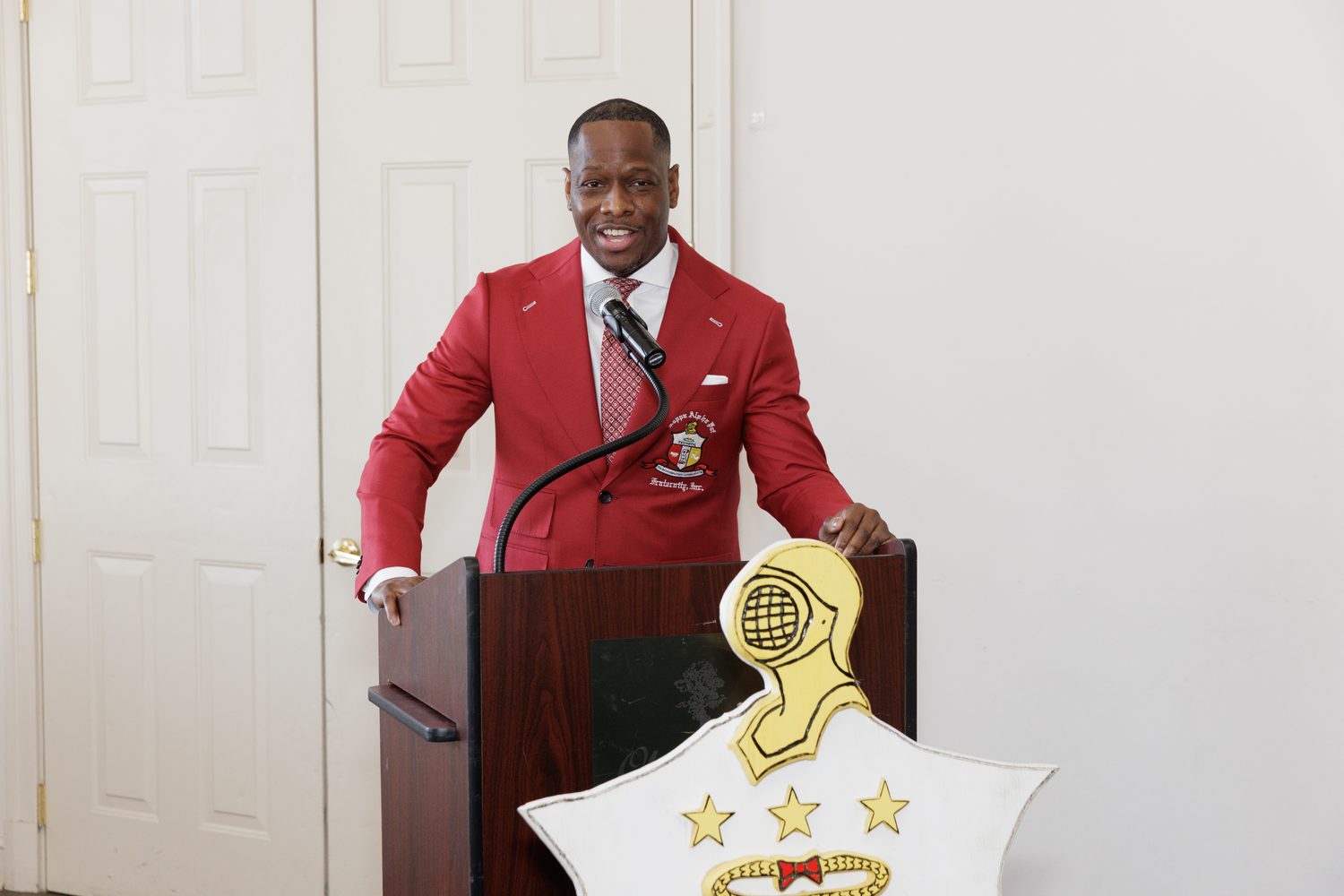 Addressing the room