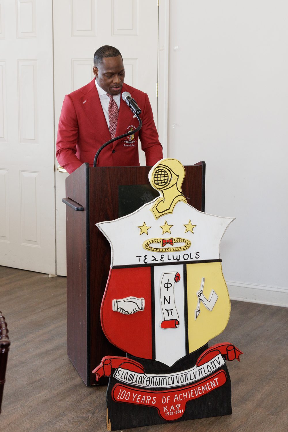 From the lectern