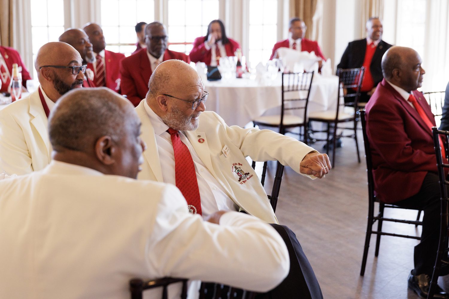 A senior brother holds court
