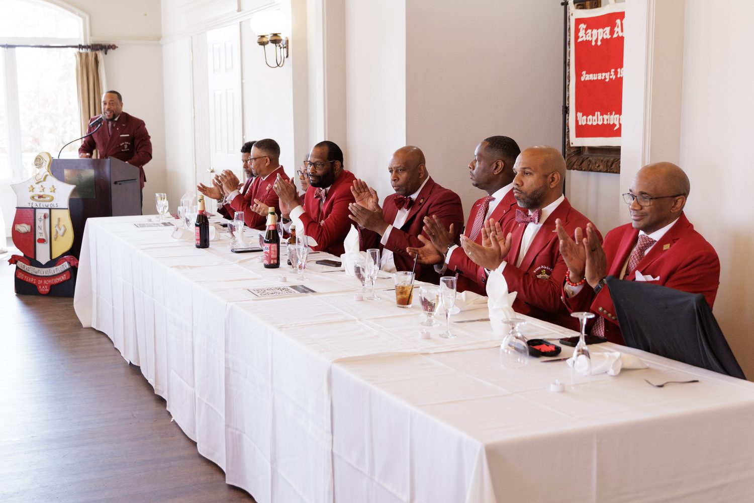 The head table in full