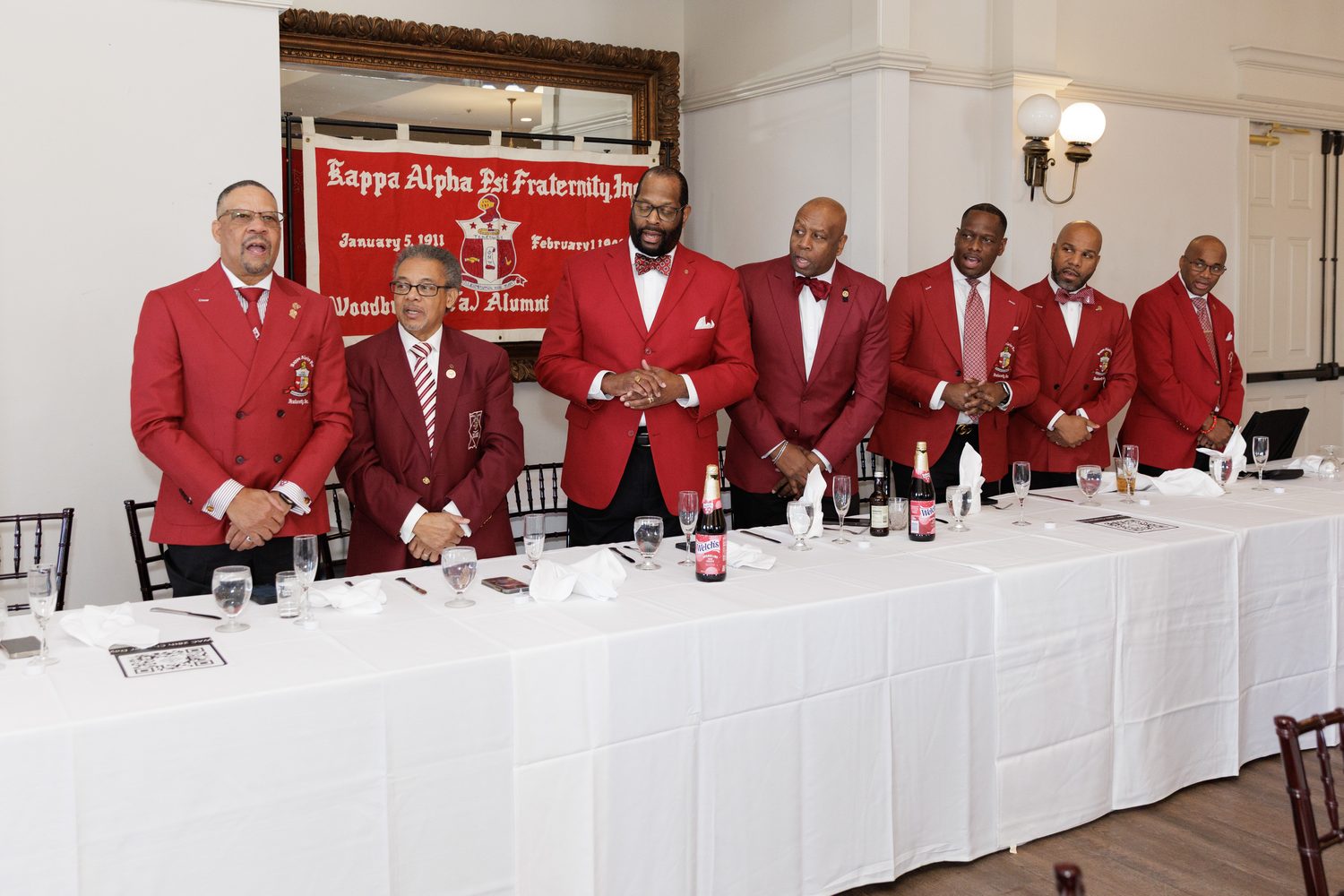 A toast at the head table