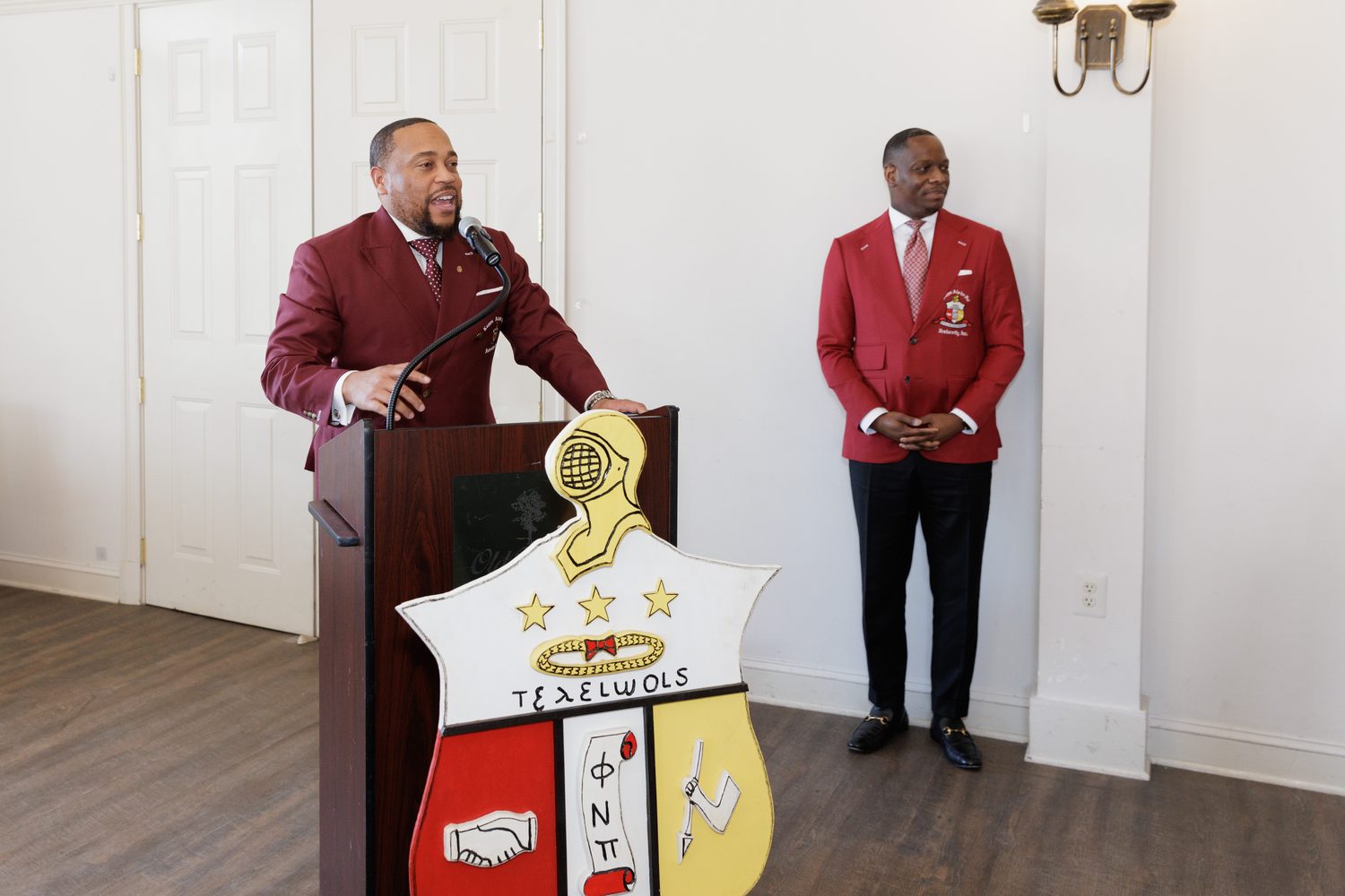 Sharing the lectern