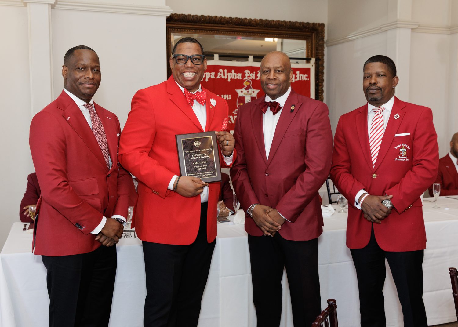 An award presented