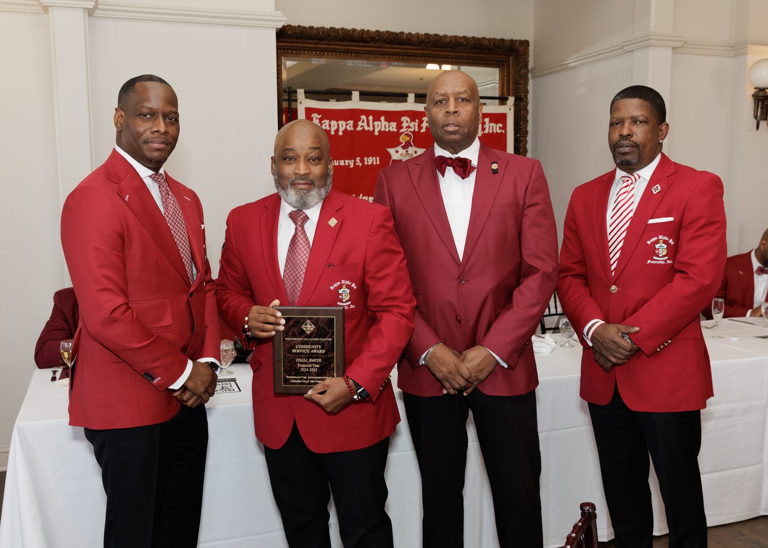 Recognized for service