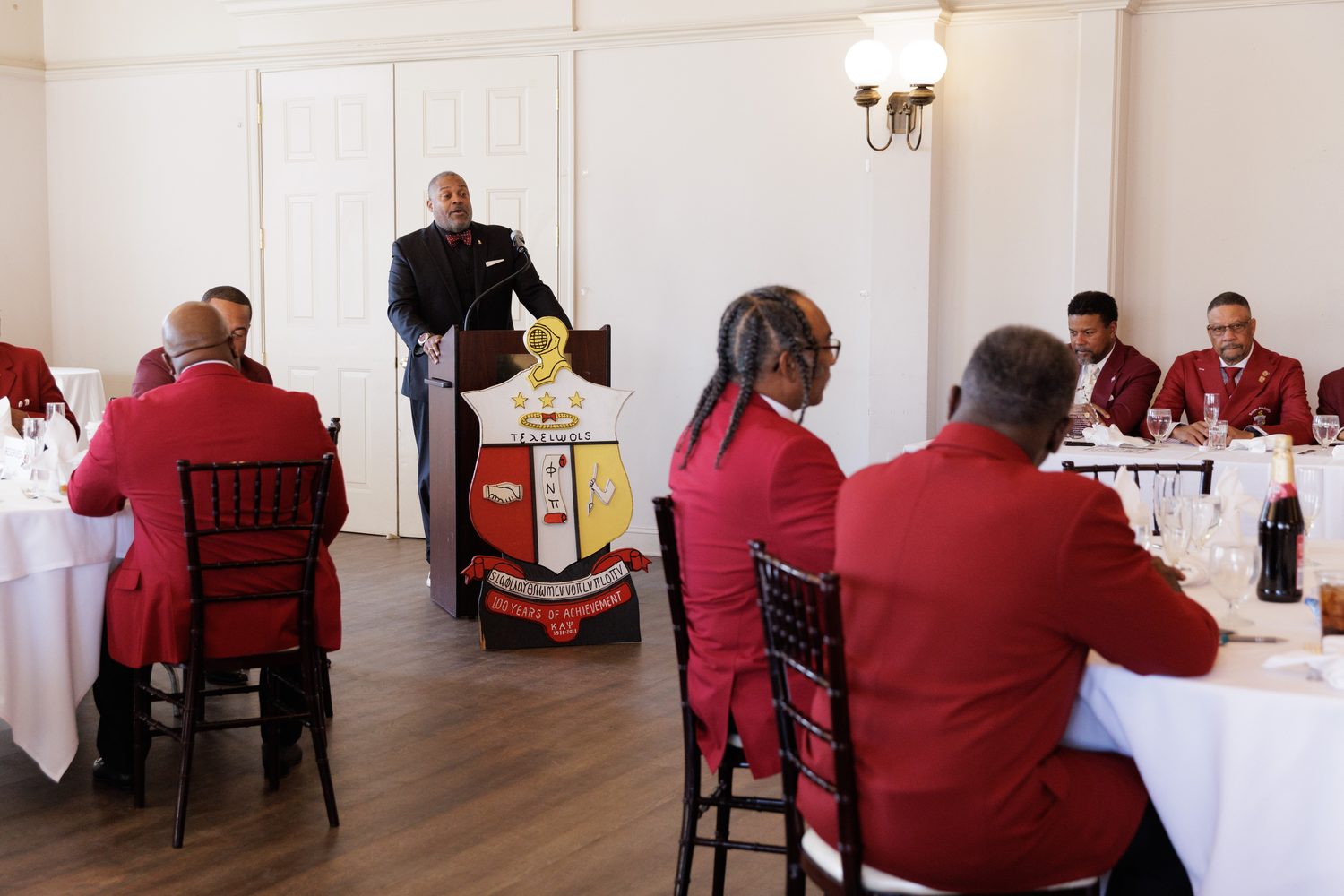 Addressing the luncheon