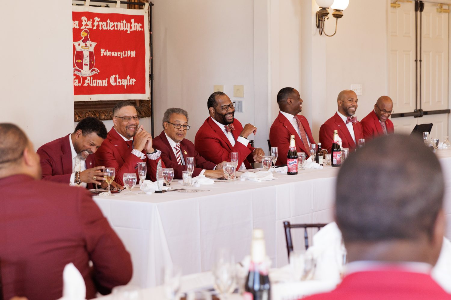 Seated for the luncheon